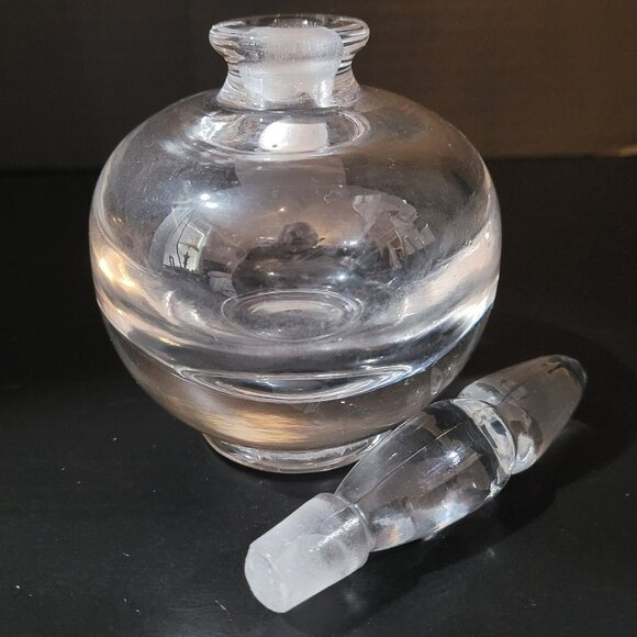 Crystal 7" Perfume Bottle Vintage - Picture 1 of 5